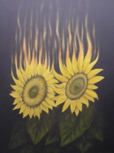 Flammende Sonnenblumen