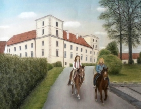 Kattau Schloss mit Reiter C 26.06.2022 S PS 20220626_161553-1